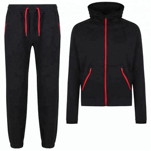 Fleece Jacket Set Cotton Slim Fit Tracksuits Velour Cropped 2pc Blank Luxury Custom Logo Tracksuit