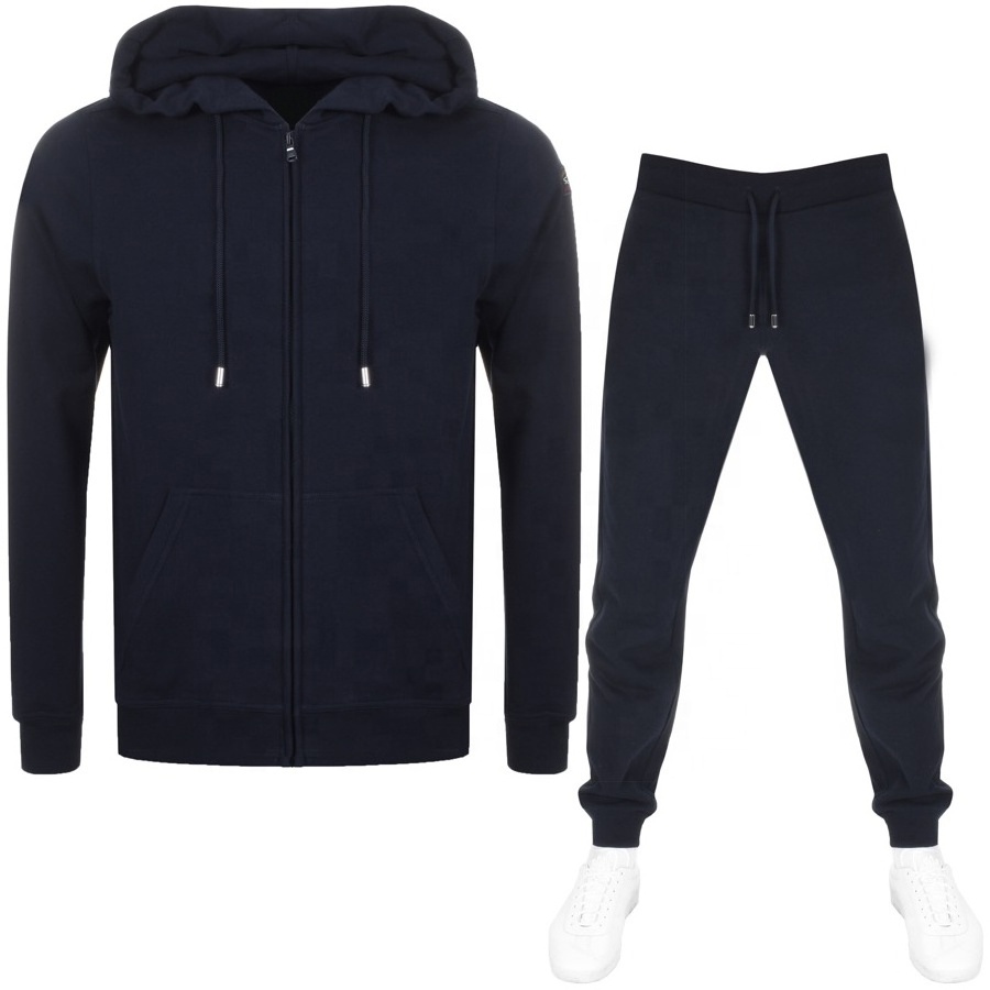 Fleece Jacket Set Cotton Slim Fit Tracksuits Velour Cropped 2pc Blank Luxury Custom Logo Tracksuit