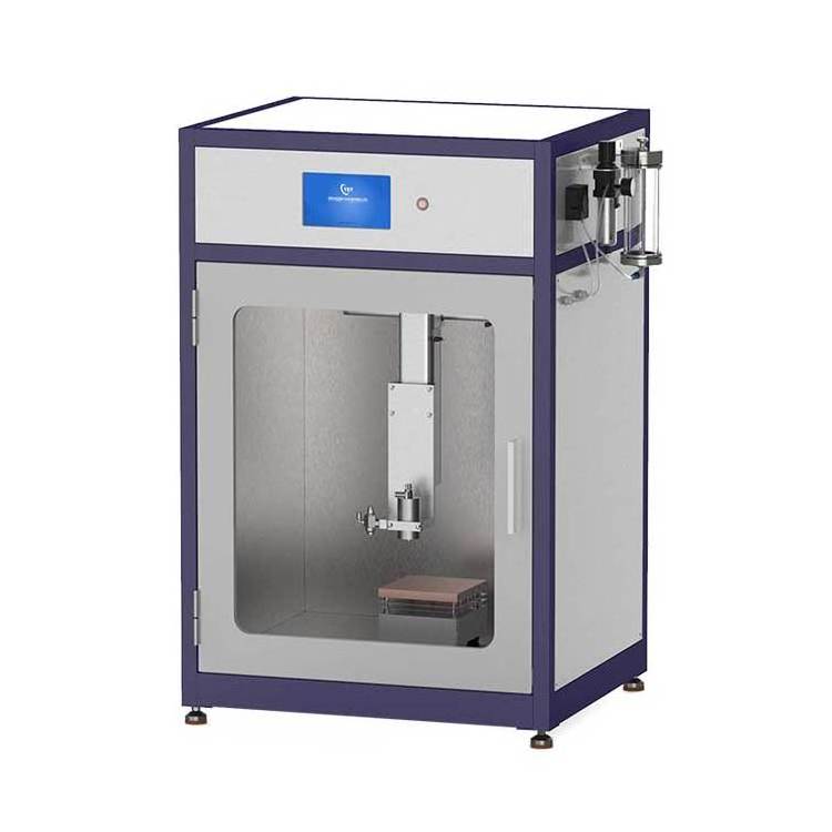 Automatic vacuum spray pyrolysis machine for carbonize the spraying material