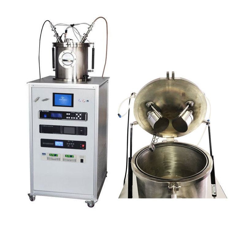 lab small Magnetron Plasma Sputtering Coater machine small pvd vacuum coating machine gold, chrome and black oxide