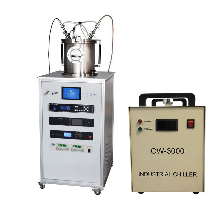 lab small Magnetron Plasma Sputtering Coater machine small pvd vacuum coating machine gold, chrome and black oxide