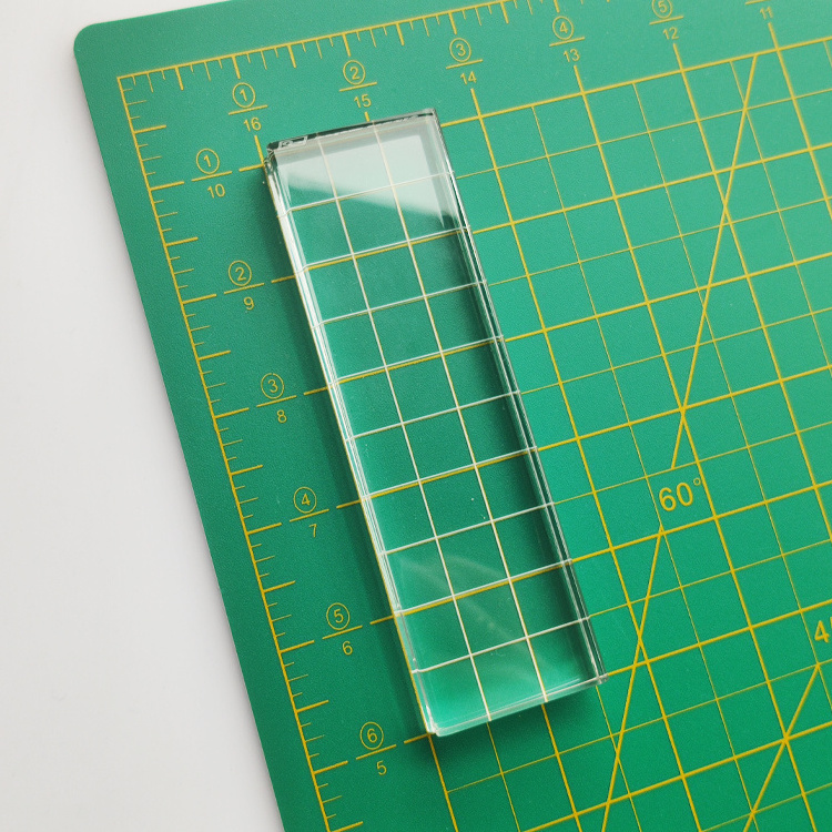 Clear Acrylic Block Display Cube for acrylic block stamping