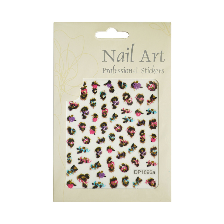 Nail Art Colorful Nail Sticker Art Flower Nail Wraps Sticker Manicure Decals