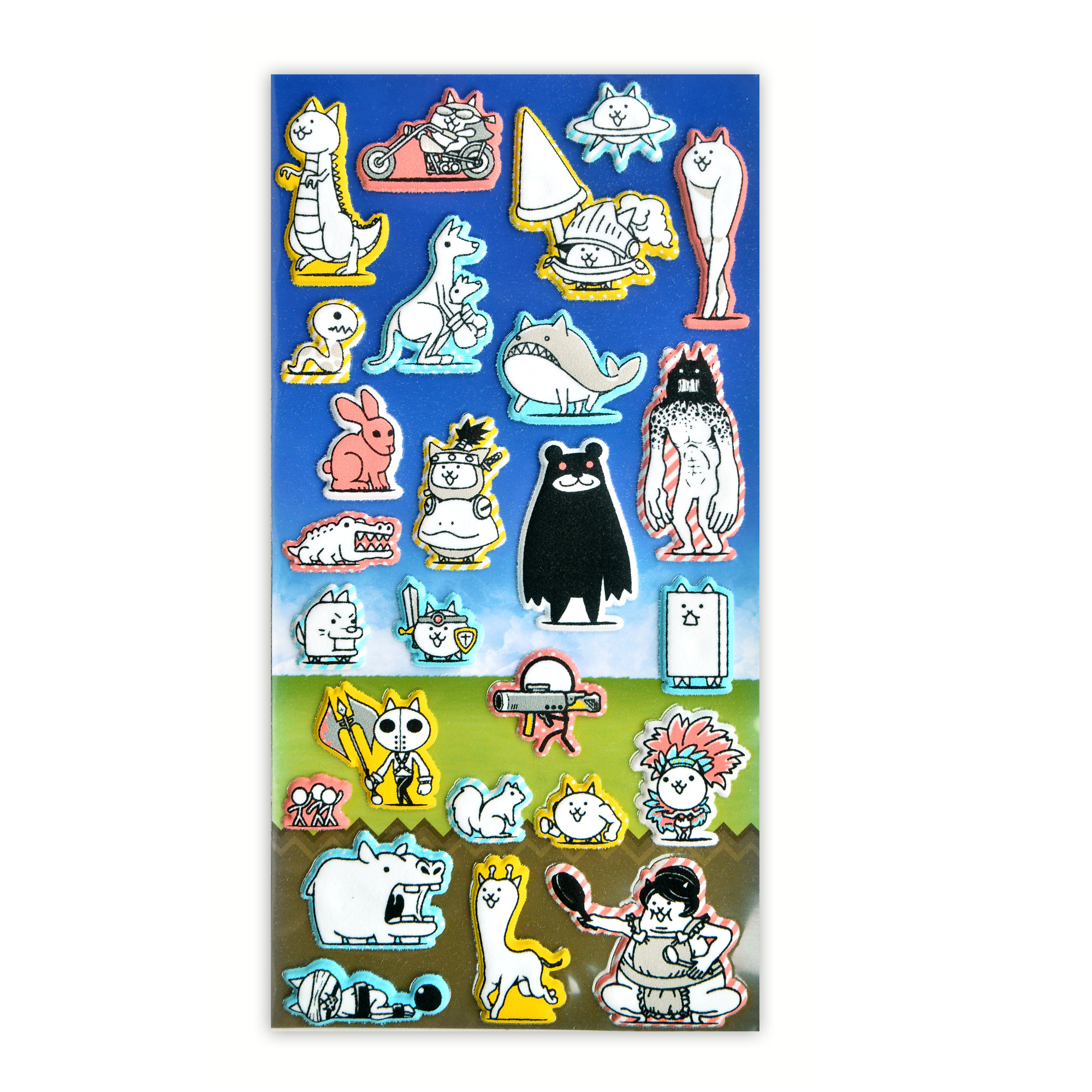 Custom Printing Cute Decoration Cartoon Embossed Die Cut Eva Foam 3D Adhesive Puffy Stickers For Kids