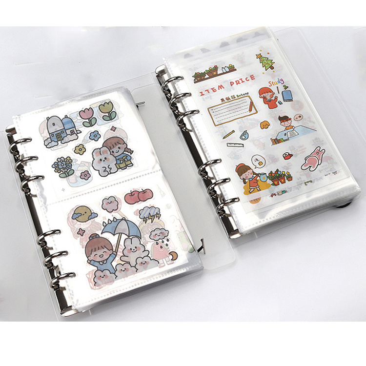 Custom Reusable Removable Creative Card Holder Collect Book Transparent Cover Blank Sticker Collection Pop Star Photo Album