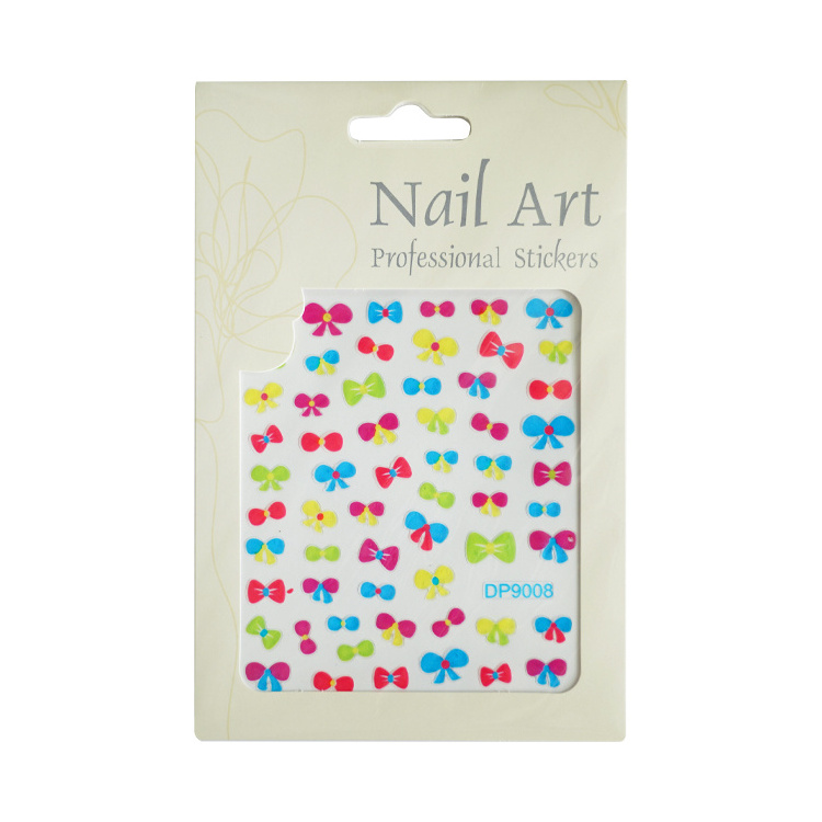 Nail Art Colorful Nail Sticker Art Flower Nail Wraps Sticker Manicure Decals