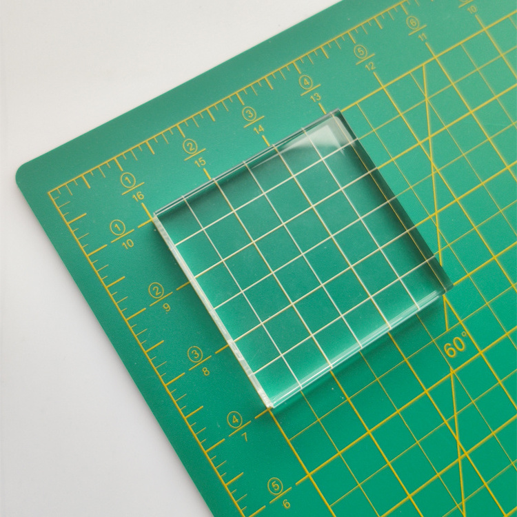 Clear Acrylic Block Display Cube for acrylic block stamping