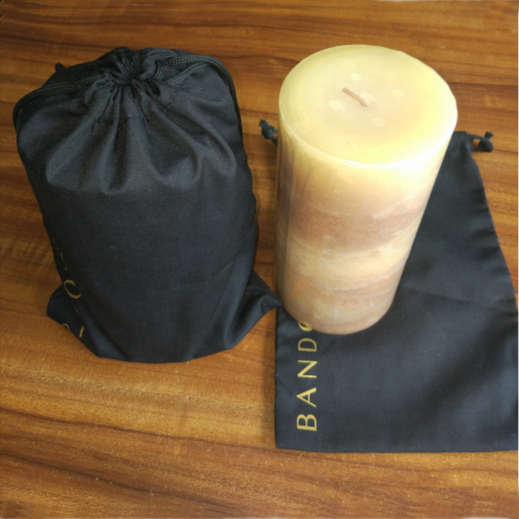 Manufacturer Supplier Drawstring Cotton Bag For Candle