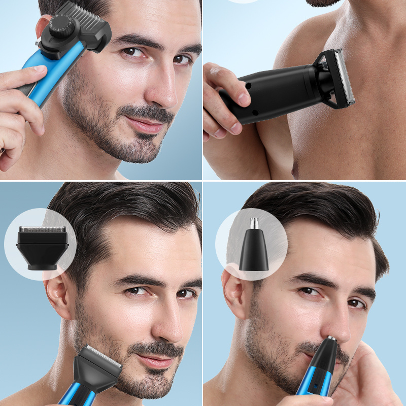 Suttik GT-60 Rechargeable Adjustable Cutter Head Nose Beard Hair Clipper Detachable Trimmer for Men Grooming Set