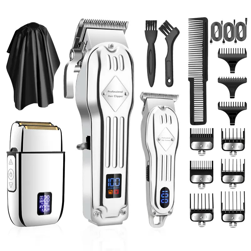 Suttik 973 Professional Products Hair Clippers Electric Shaver Hair Trimmer Mens Beard Grooming Set New Arrivals 3 in 1 USB