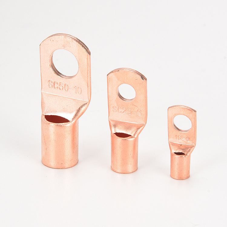 DT Crimping Type Copper Tubular Cable Lugs / Terminal Ends - Heavy Duty