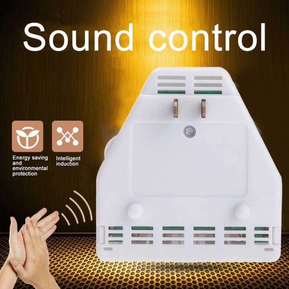 110V Clap Sound Activated Switches Voice Light Clapper Control Switch Wireless Wall Sound Activated Switch Control for Appliance