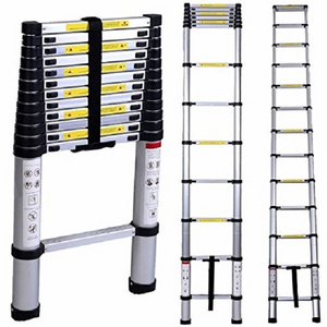 fiberglass and alumium  loft Telescopic Part Light weight  Extension attic foldable step Ladders