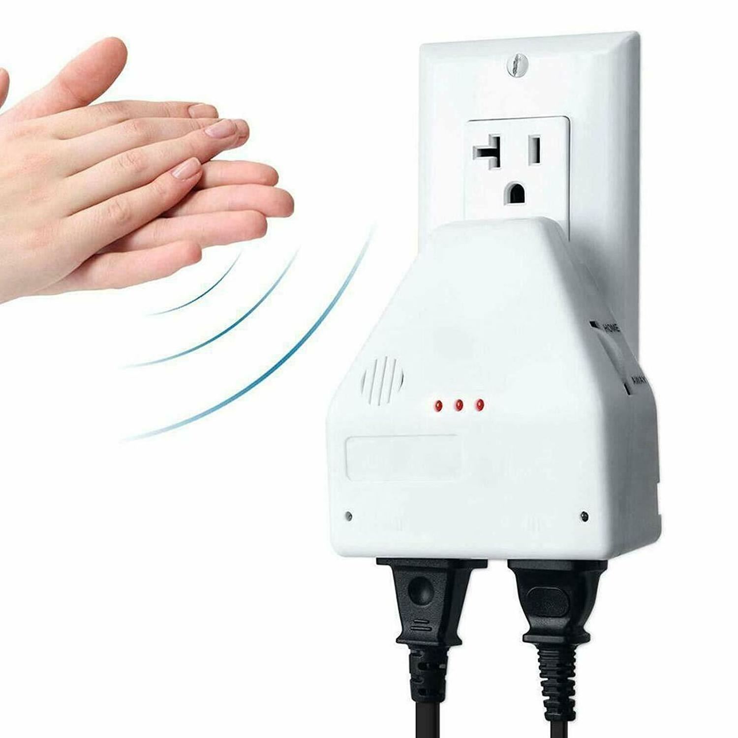 Clapper Sound Activated Clap On/Off Light Switch Wall Socket Outlet Adapter