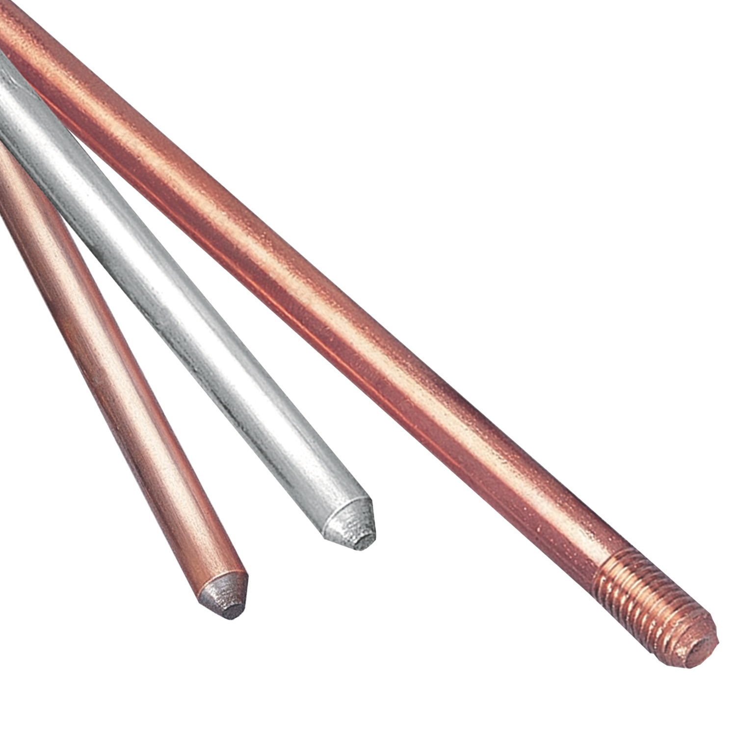 Copper-Bonded Ground Rod Pointed/Copper Clad Steel Ground Rod