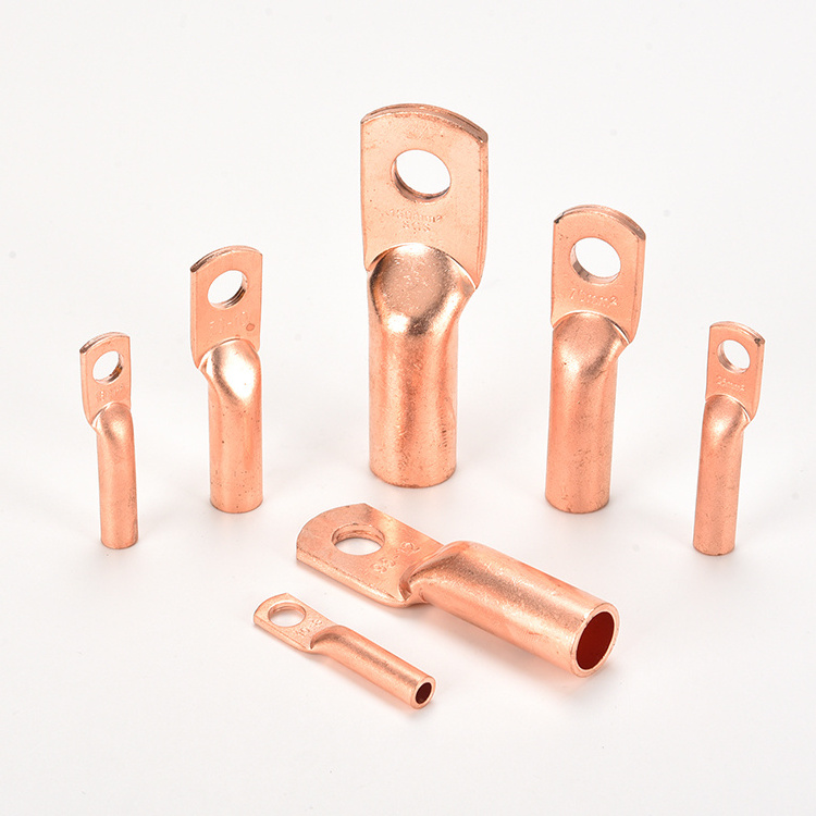 DT Crimping Type Copper Tubular Cable Lugs / Terminal Ends - Heavy Duty