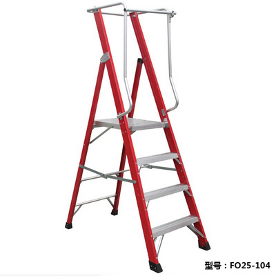 European standard high strength FRP folding platform working ladder climbing engineering ladder