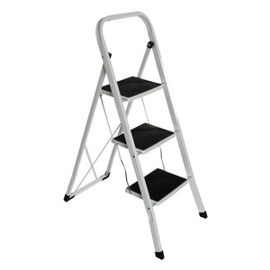 Fiberglass Telescopic Plastic Folding Single Sided Adjustable Wide 2 Step Ladder