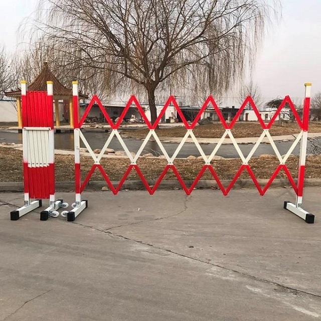 Expandable Fence Temporary Retractable X Barricade Plastic Road Safety Barrier