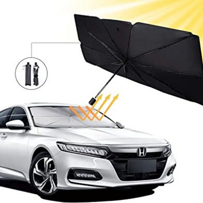 Car Sun Shade Windshield Cover, Car Foldable Umbrella Sun Shade Cover, Retractable Car Front Window Shade Block UV Rays