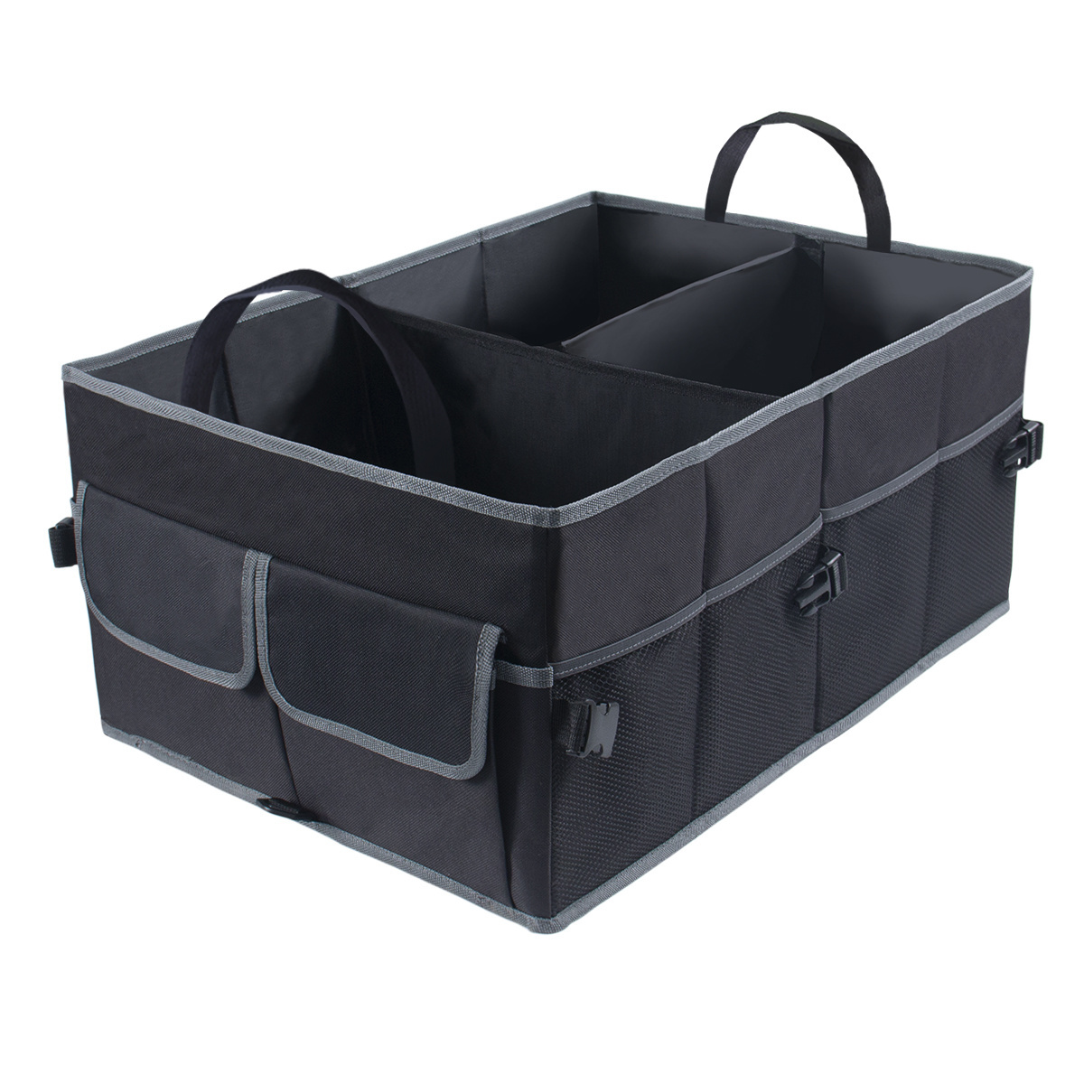 Collapsible Auto Trunk Organizers Storage Multi-Compartment Car Boot Organiser Trunk Organizer