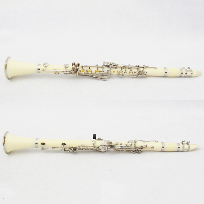 High Quality OEM Color B Flat White Color ABS Plastic Clarinet