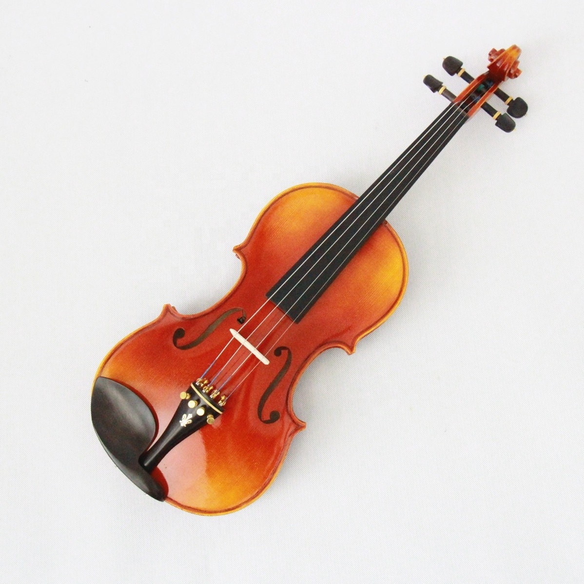 beautiful sound stradivari string instruments student study level handmade spruce face ebony fingerboard violin