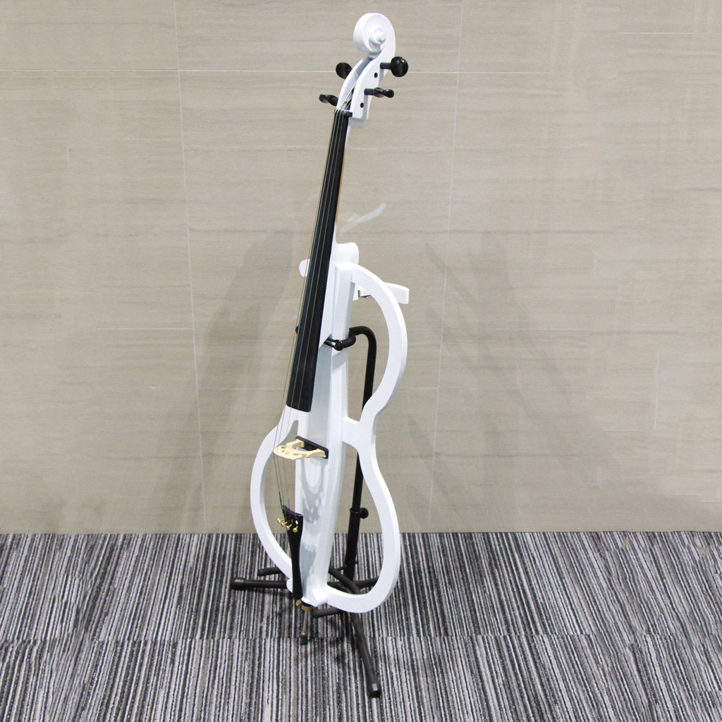 4/4 musical instrument cello for sale economical price cello maple white color electric cello