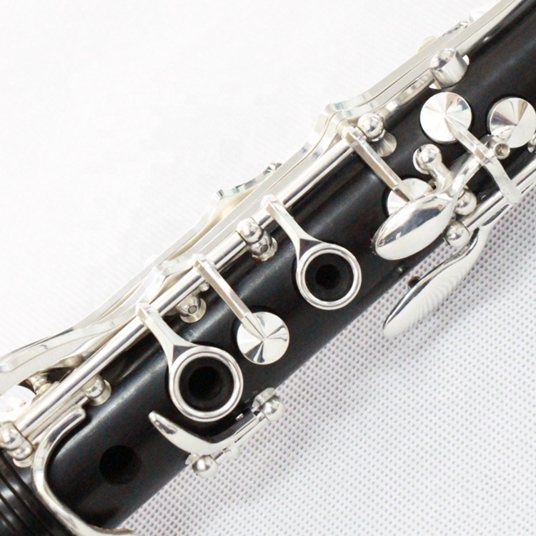 handmade high grade clarinet 17 keys professional clarinet silver plated ebony clarinete