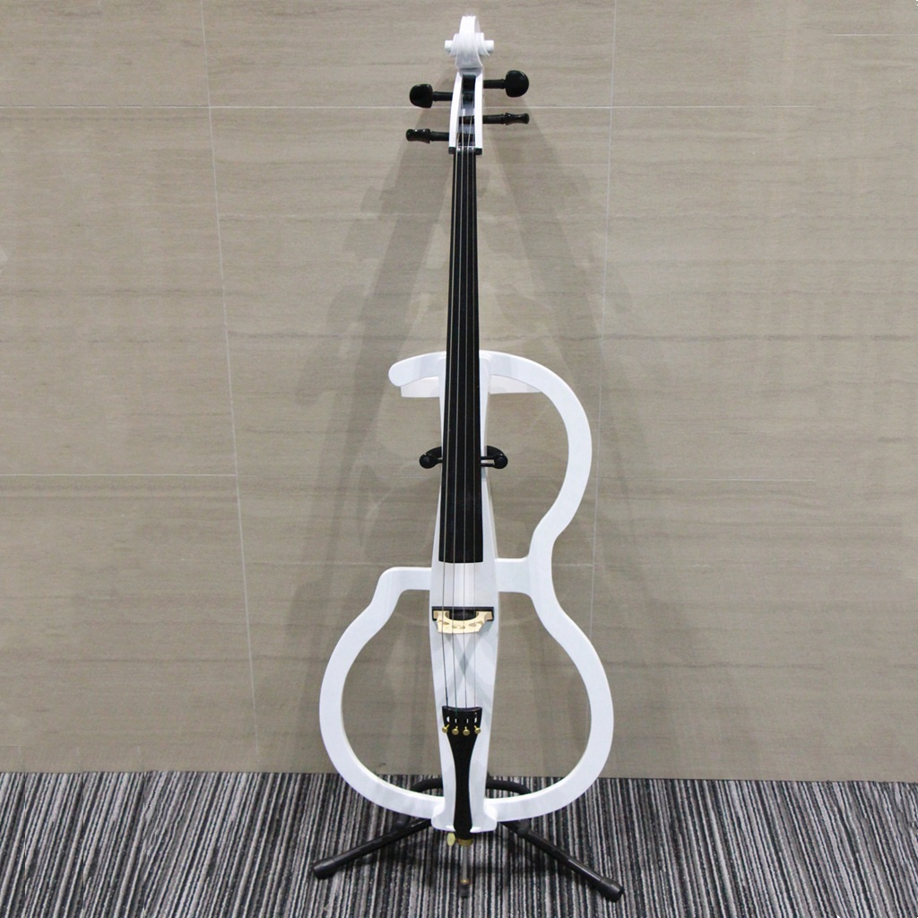 4/4 musical instrument cello for sale economical price cello maple white color electric cello