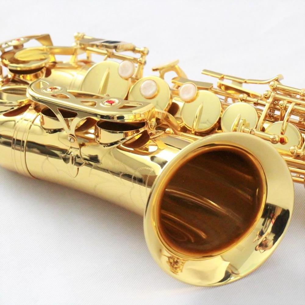 Hot Sale High Grade Student Yellow Brass Woodwind Beginner Golden Color OEM Cheap Price Eb Tone Saksafon Alto Saxophone