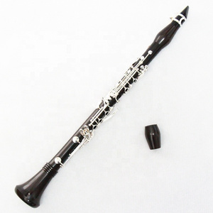 Chinese high grade silver plated clarinet professional clarinet bb ebony clarinet