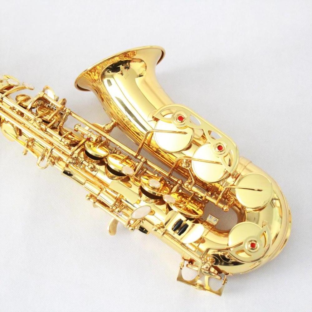 Hot Sale High Grade Student Yellow Brass Woodwind Beginner Golden Color OEM Cheap Price Eb Tone Saksafon Alto Saxophone