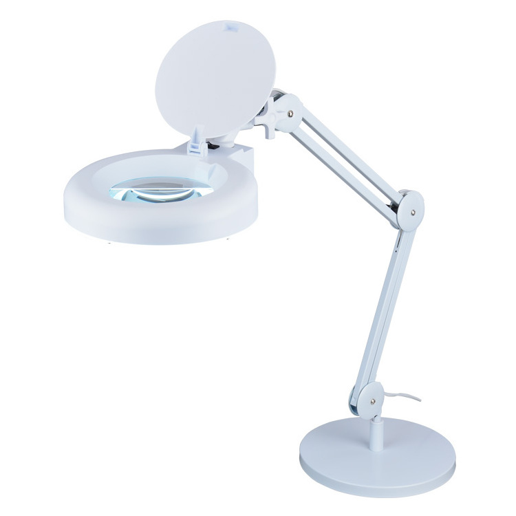 HOT Manufacturer LED Beauty Magnifying Lamp With Stand For Eyelash Extensions  Swing Arm Desk lash Lamp