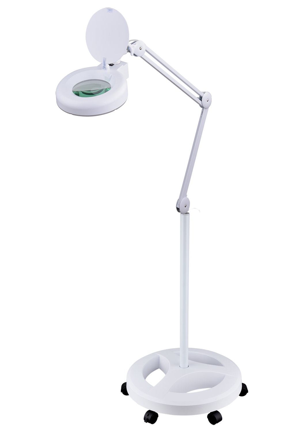 Used Beauty Salon Furniture Rolling Base Floor Stand Wheel Holder 4/5/6 Wheels Facial Floor Lamp Magnifying Lamp Parts