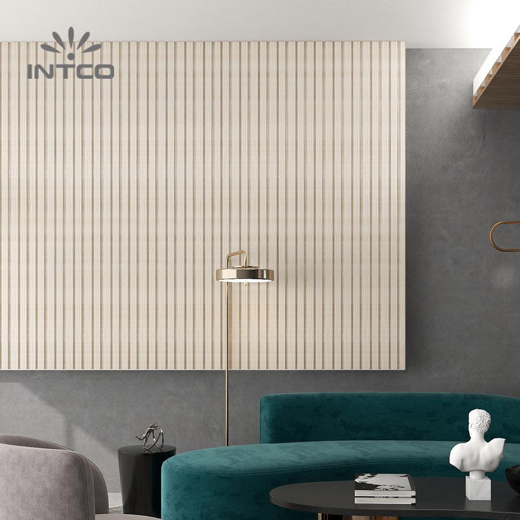 INTCO New Arrival Easy Install Fireproofing Modern Decoration Bathroom  Waterproof PVC 3D Wall Panels