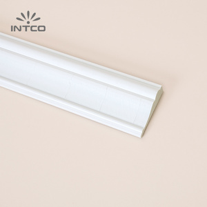 INTCO New Arrival Quick Install Plastic Flexible Trim 8.5cm Waterproof Wall Panel White Case Edge Moulding