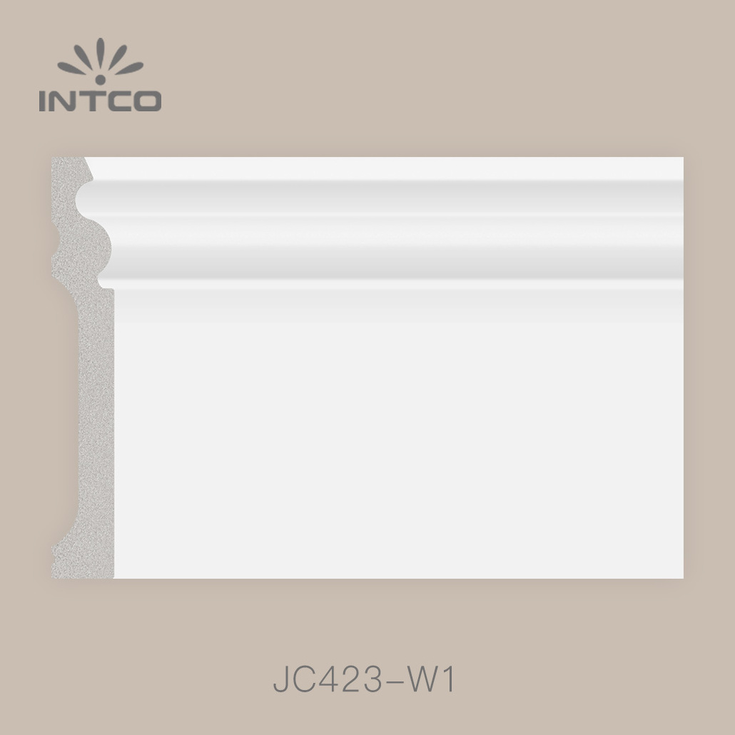 INTCO Quick Install Waterproof Decorative Plastic Foam PS Skirting Base Board