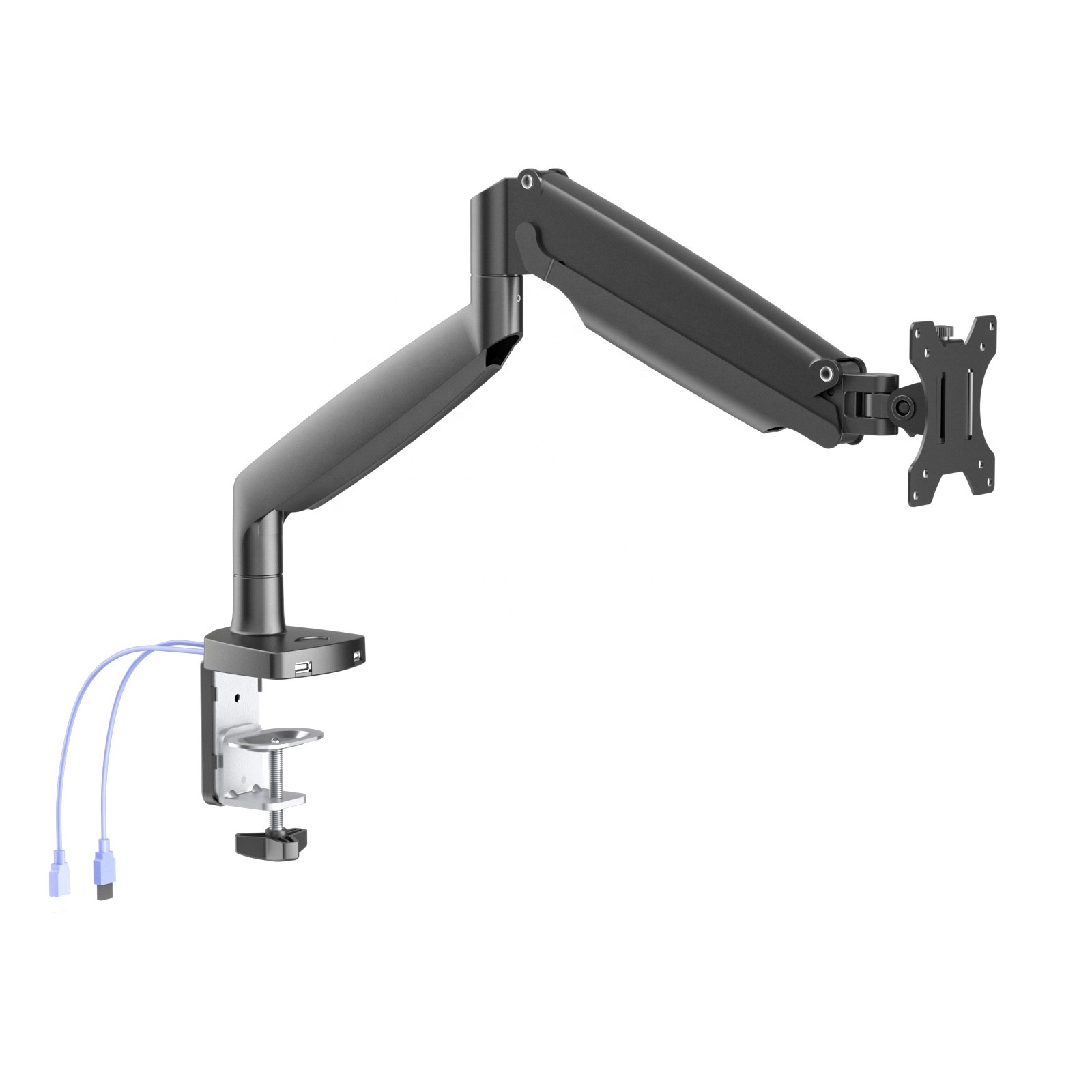 Heavy Duty Articulating Single Monitor Arm For LED/LCD Monitor Desk Mount Fits 13-32