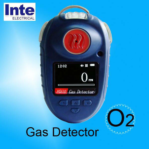 Industrial pocket o2 oxygen gas detector monitor