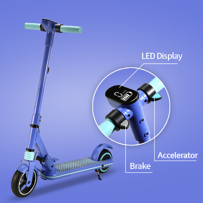 Hot Sell Scooter Kid Kick Spring Damping System Electric Scooter With Big Wheels With LED display Scooter Kids Boys