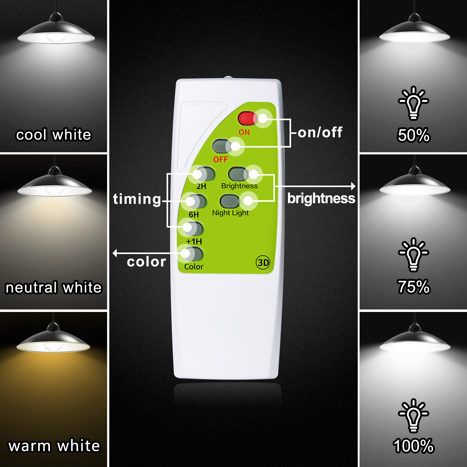 Shed Lights Remote Control Solar Powered Indoor Outdoor Light Hanging Lights for Patio Yard Garden