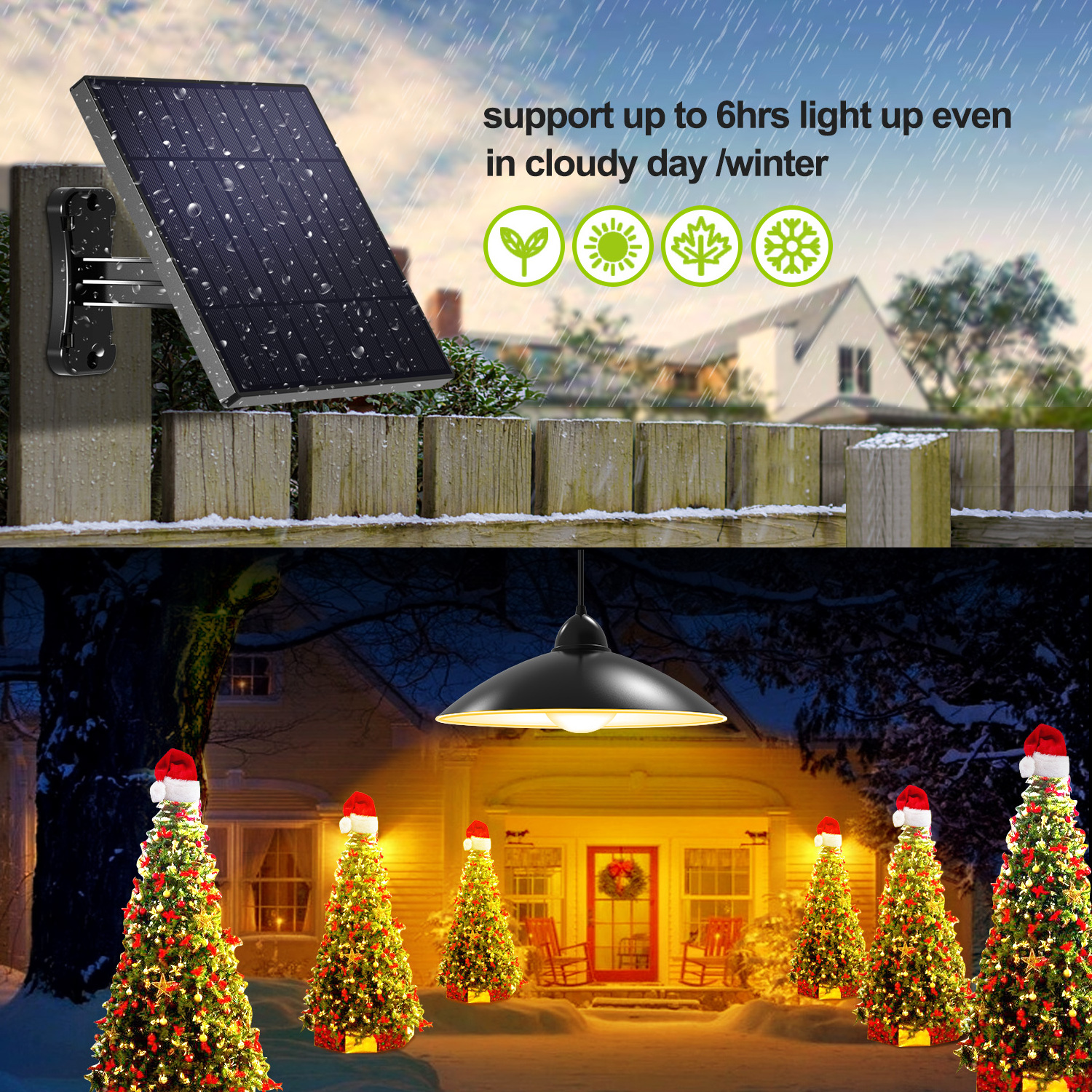 Factory direct sales Solar outdoor wall lamp by Remote Control Solar Powered Indoor solar  garden light