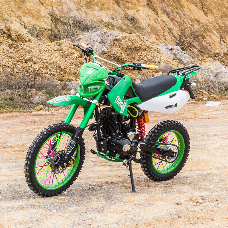 chinese Dirtbike 4 Stroke Big Wheel Dirt Pit Bike Gasoline Motorcycles 125 cc 50cc 250cc Air Cool Kick And Electric Start