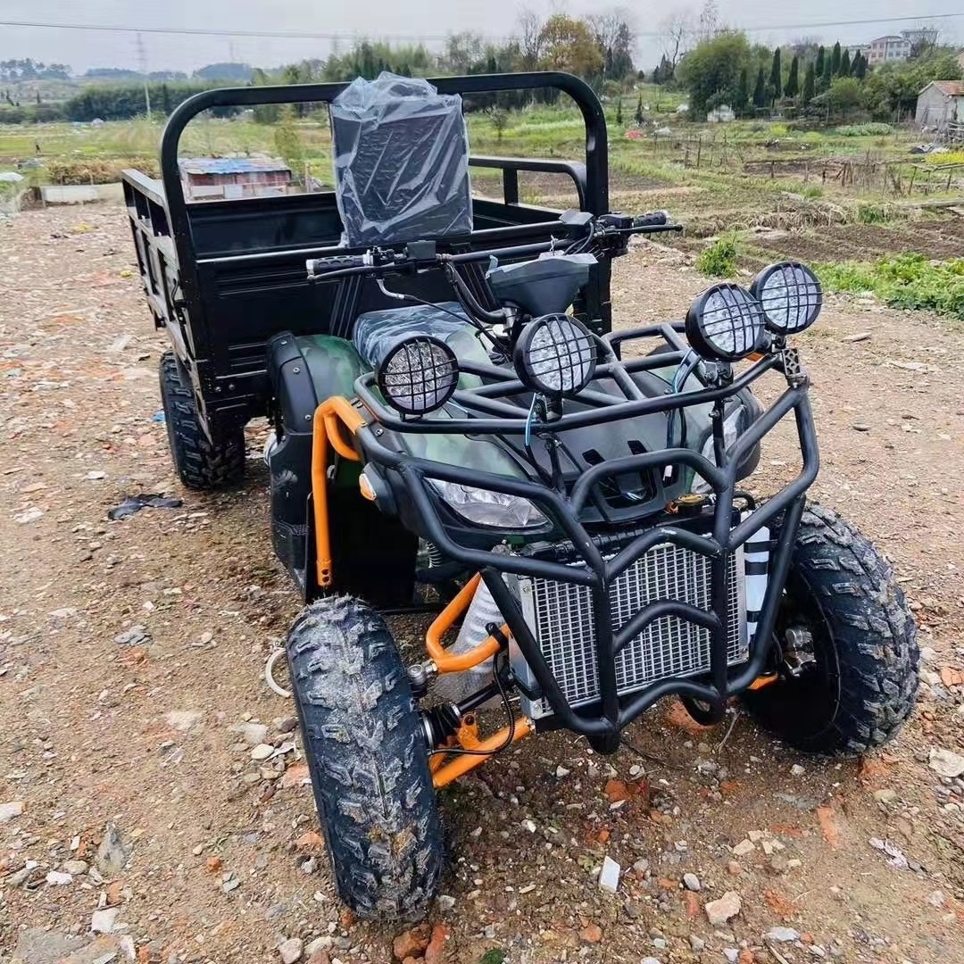 Farm ATV Four-Wheel /4 Wheels 10 Inch Tire 250cc Off-Road ATV Water-Cooled Quad Bike With Trailer Farmer Atv