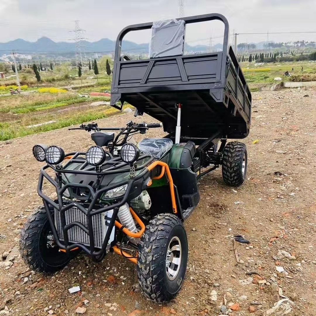 Farm ATV Four-Wheel /4 Wheels 10 Inch Tire 250cc Off-Road ATV Water-Cooled Quad Bike With Trailer Farmer Atv