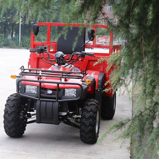 chinese 4x4 Farm atv big quad  bike 250cc 300cc 500cc off-road four wheeler ATV with trailer