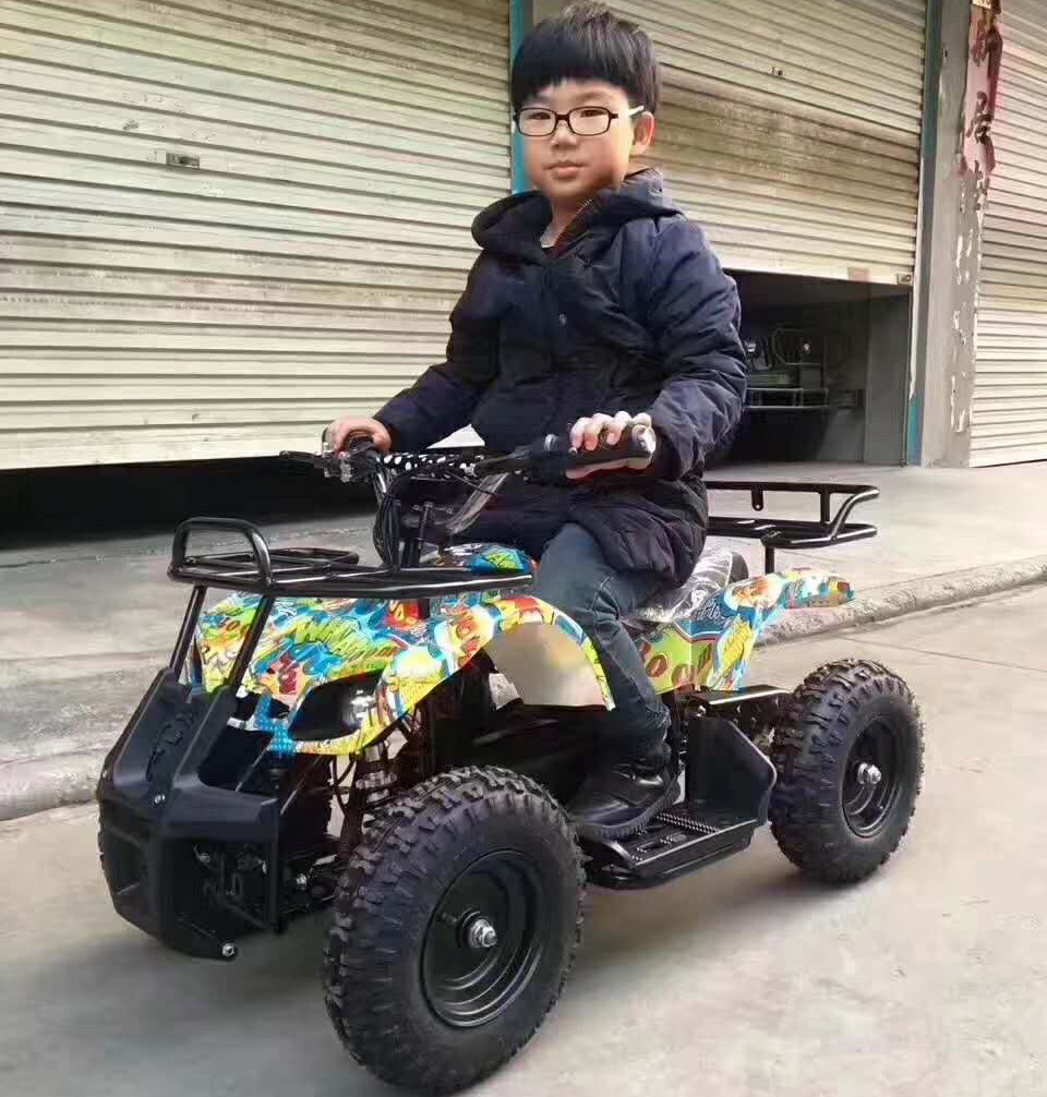 Children cheap 47cc gas powered mini atv4 wheel mini quad 49cc 2 stroke atv for kids