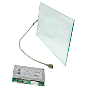 transparent with multi touch features and usb touch anti vandal glass touch screen panel