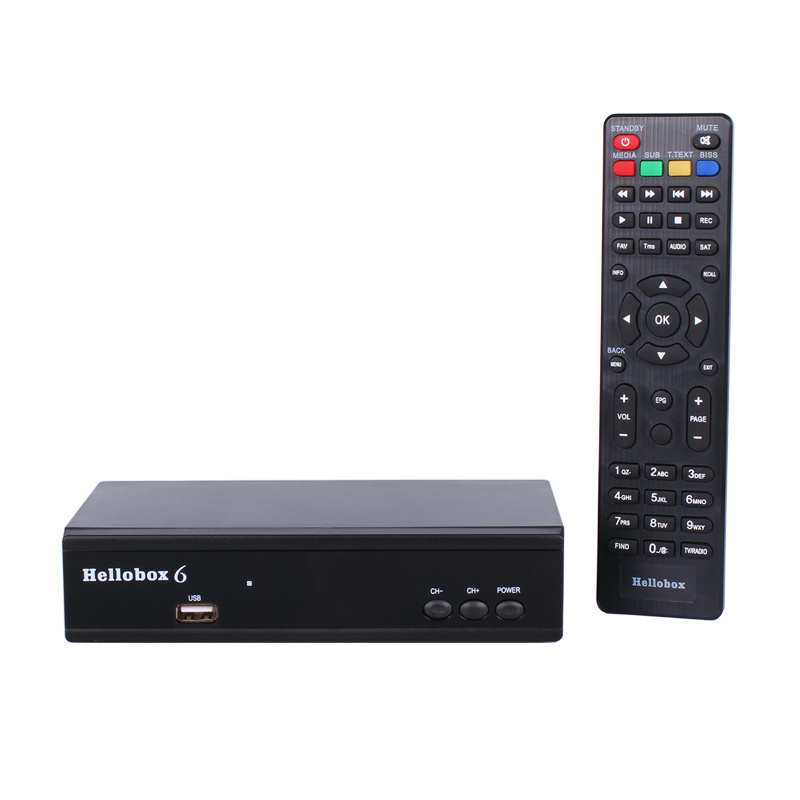 Hellobox 6 Satellite Receiver H.265 HEVC Multi Stream DVB S2 Tuner Recepto Compatible TV BOX Decoder